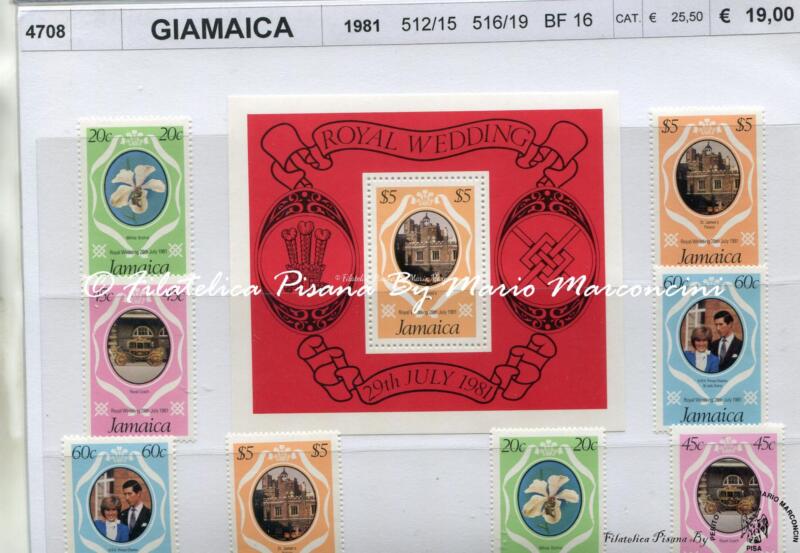 4708 Francobolli Giamaica - anno 1981