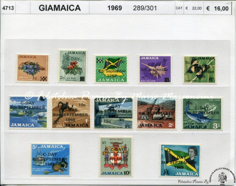 4713 Francobolli Giamaica - anno 1969