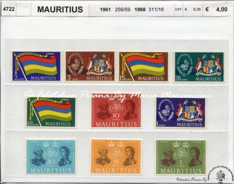 4722 Francobolli Mauritius - anni 1961 e 1968