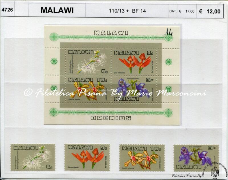 4726 Francobolli Malawi  - serie fiori