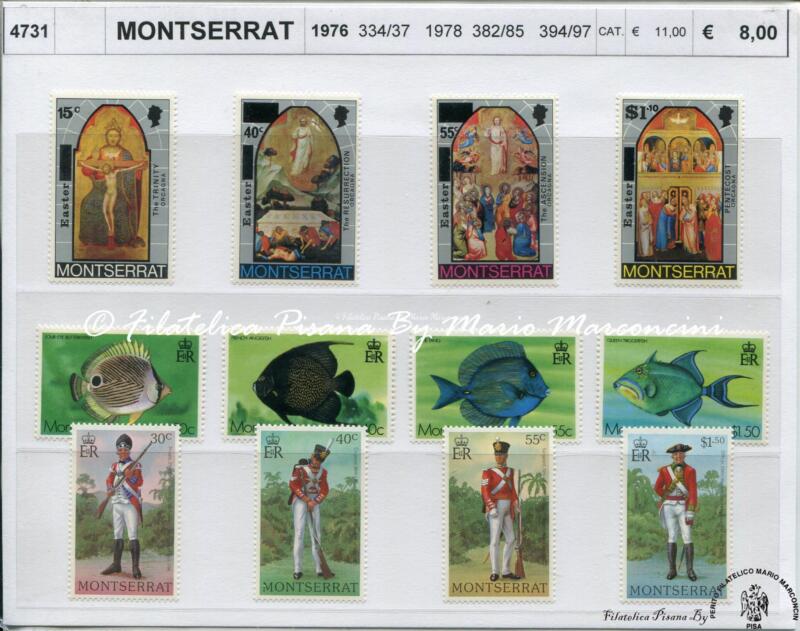 4731 Francobolli Montserrat - anno 1976