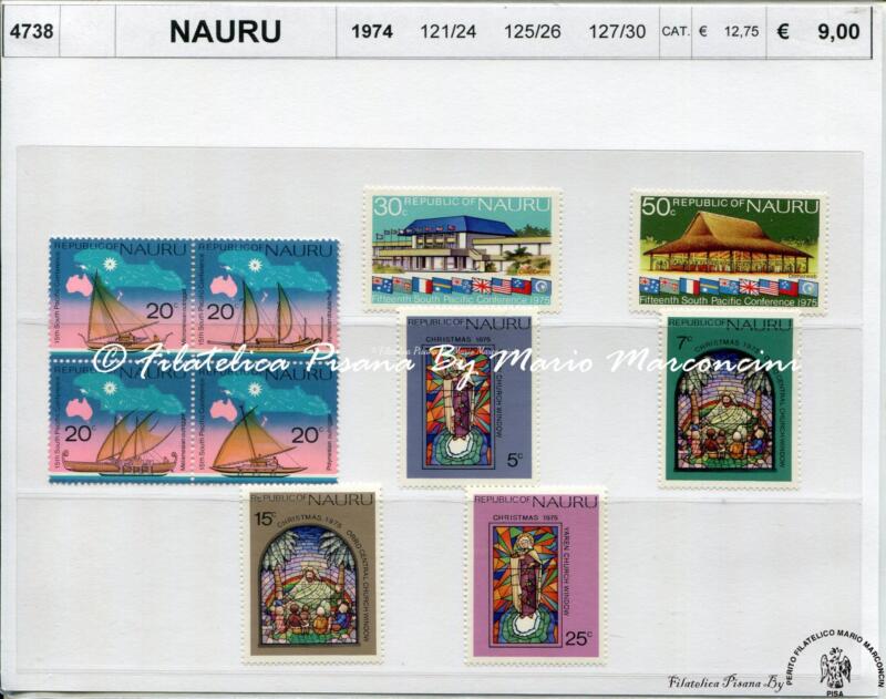 4738 Francobolli Nauru - anno 1974