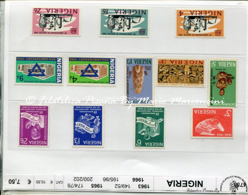 4758 Francobolli Nigeria - Anni 1963, 1965 e 1966