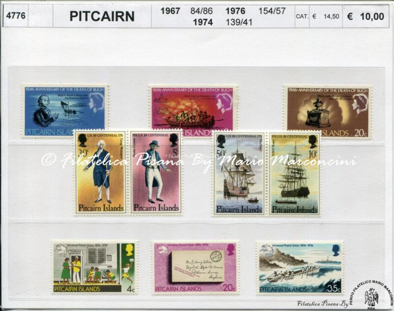 4776 Francobolli Pitcairn - Anni 1967, 1974,1976 NAVI