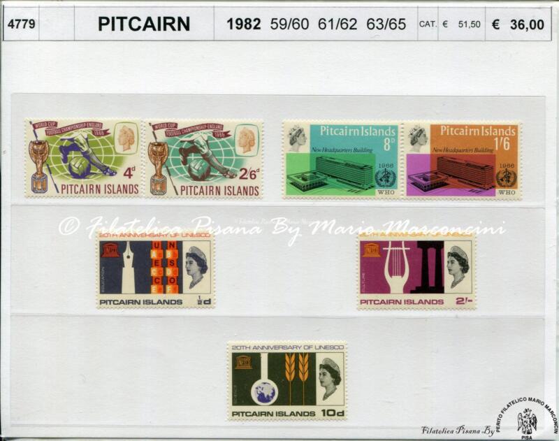 4779 Francobolli Pitcairn - Anno 1966