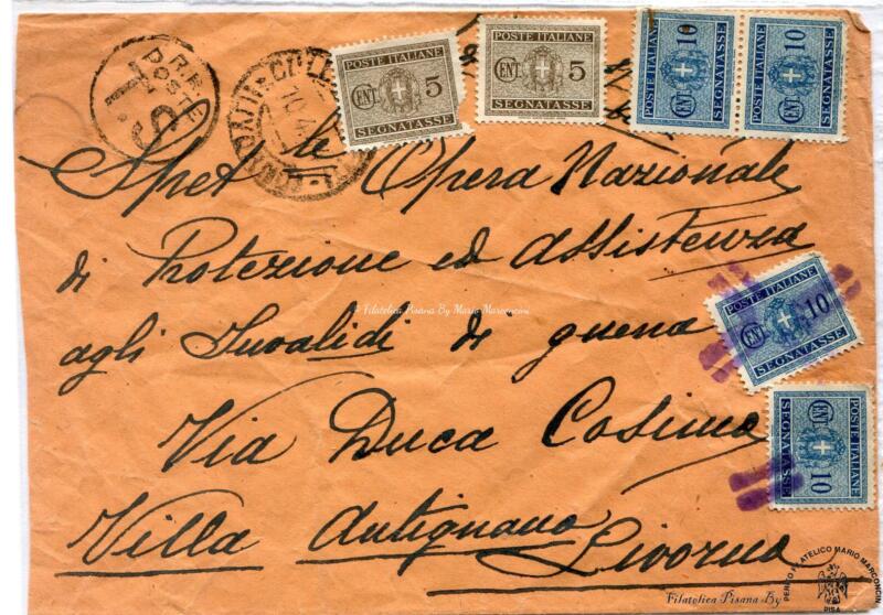 Storia postale. Lettera da Collesalvetti 10/04/1944 a Livorno