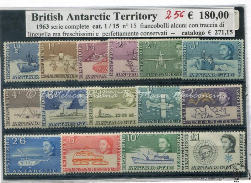 11  British Antartic  Territory  1963  cat  1/15