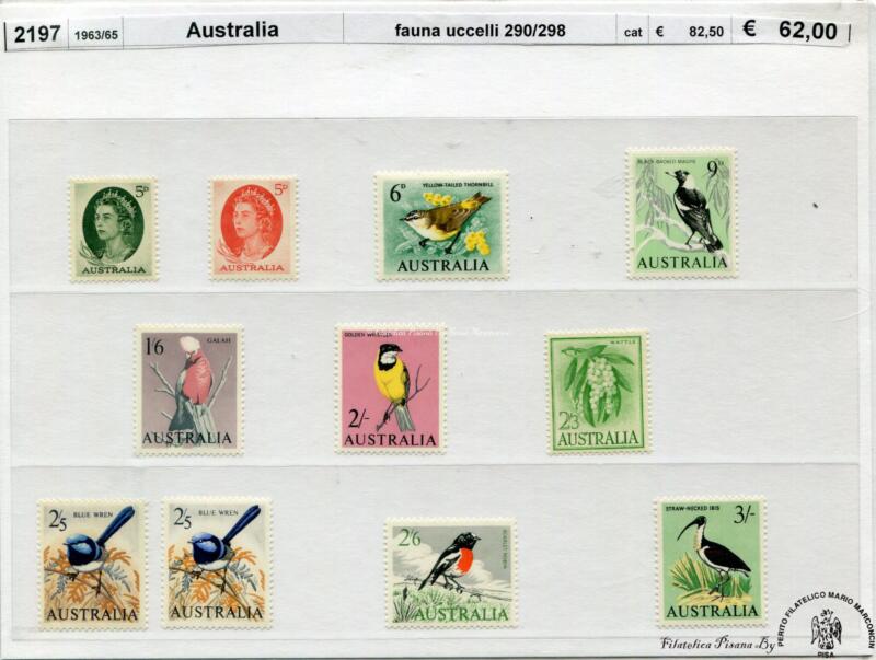 13   Australia   1963/1965 fauna uccerlli  290/298