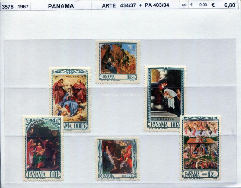 3578 Francobolli Panama - Anno 1967 QUADRI