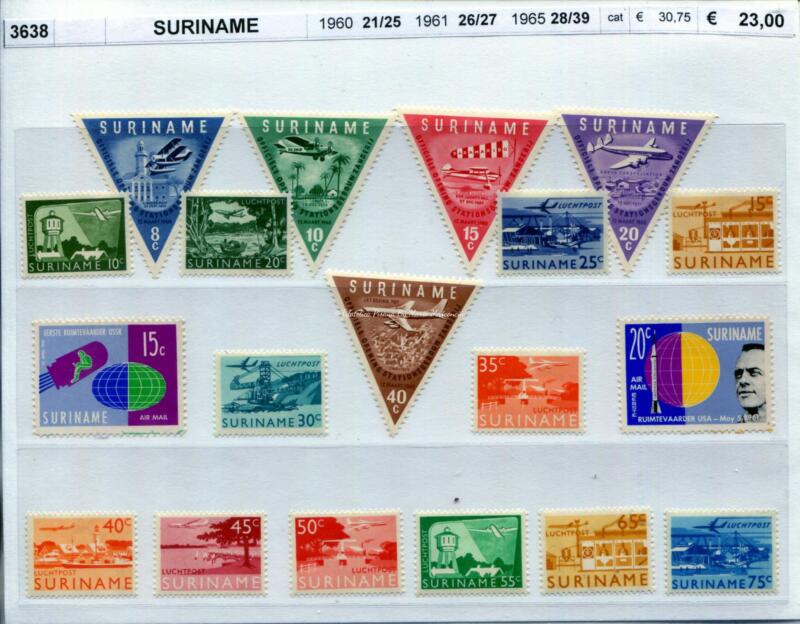 3638   Suriname   varie  emissioni