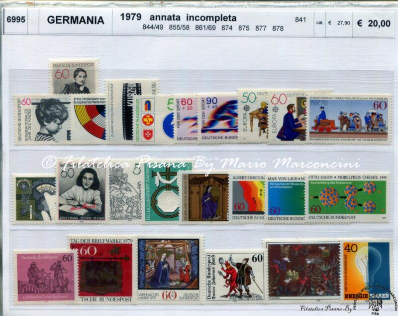 Francobolli Germania Anno 1979 Natale