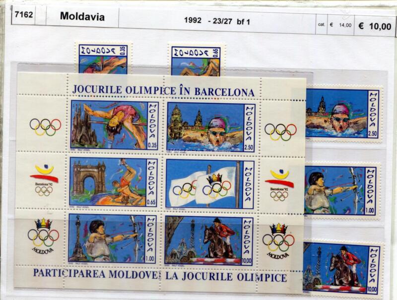 Francobolli Moldavia Anno 1992 Annata completa