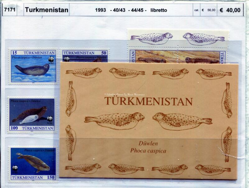 Francobolli Libretto Turkmenistan Anno 1993