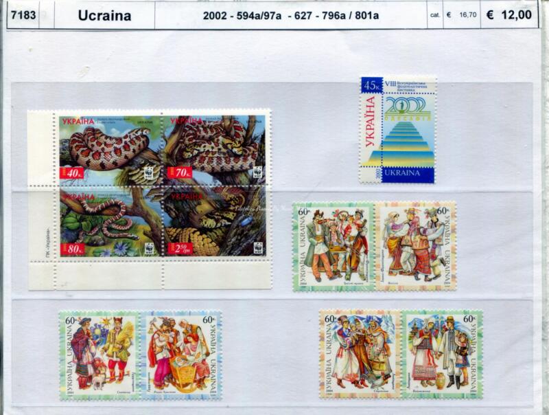 Francobolli Ucraina - Anno 2002 Fauna e Folklore