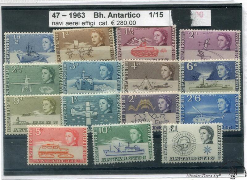 British Antartic Territory   1963  Navi ordinaria  1 / 15