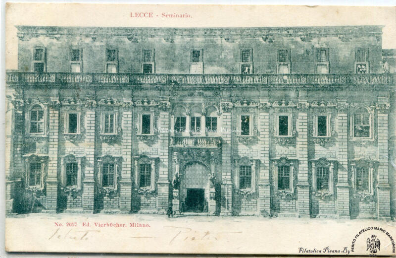 Cartolina illustrata Lecce. Seminario