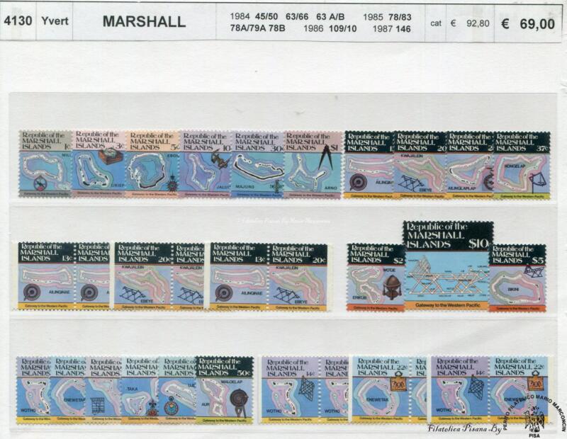 4130 Francobolli Marshall Islands - Anni da 1984 a 1987