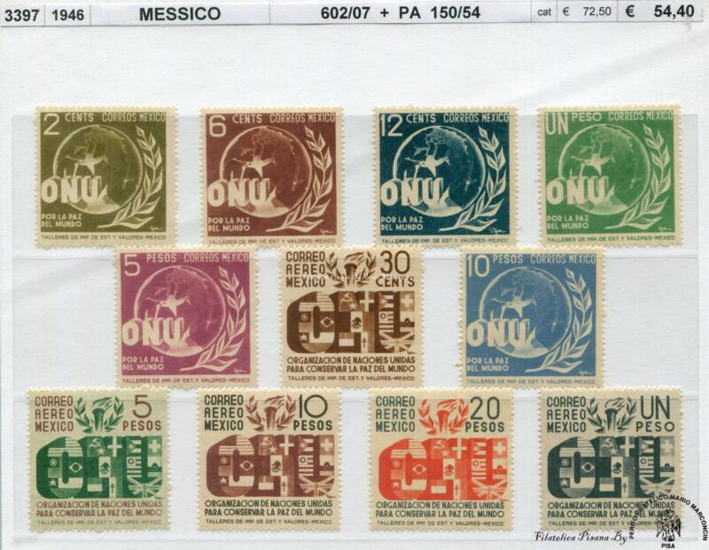 3397   Messico  1946  organizzazione   O.N.U.