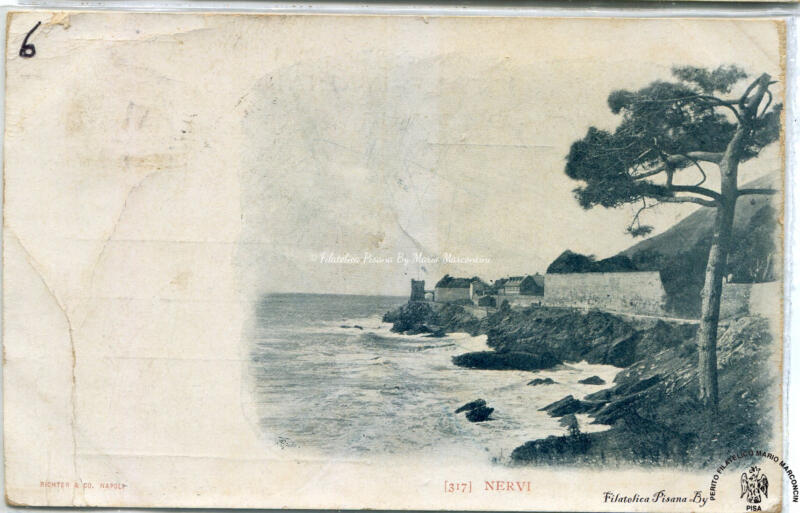 Cartolina illustrata Nervi