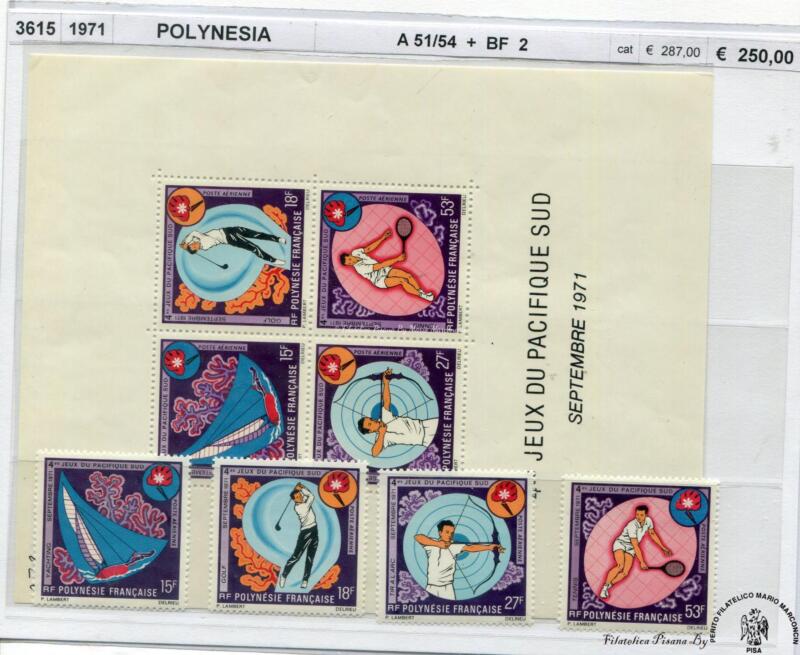 3615   Polinesia  1971   Sport   pa  51/54  bf 2  ***