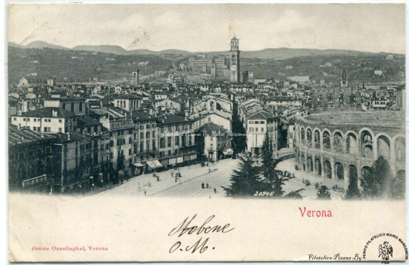Cartolina illustrata Verona