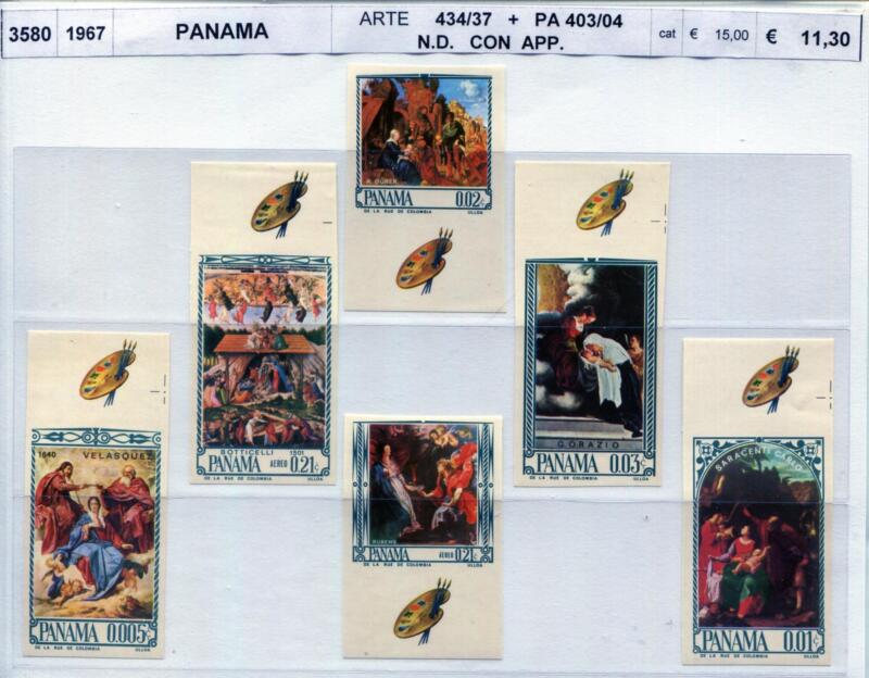 Francobolli Panama - Anno 1967 QUADRI
