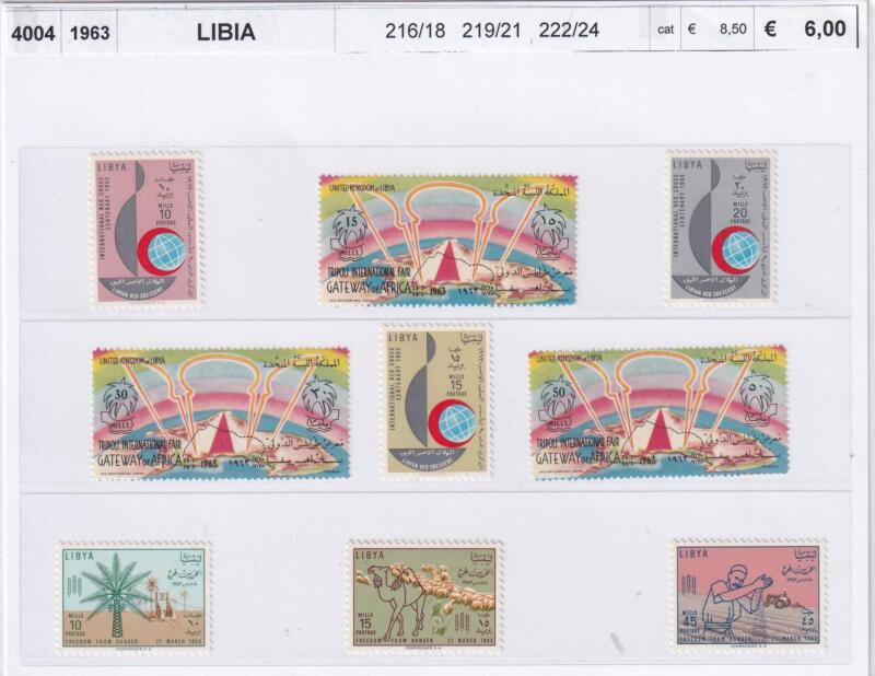 Francobolli Libia - Anno 1963