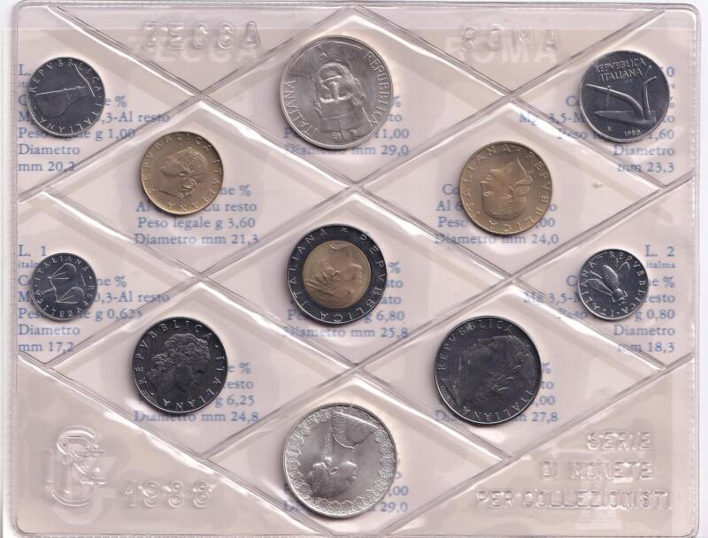 Monete Italia - Serie divisionale fior di conio - Anno 1988 "Don Bosco"