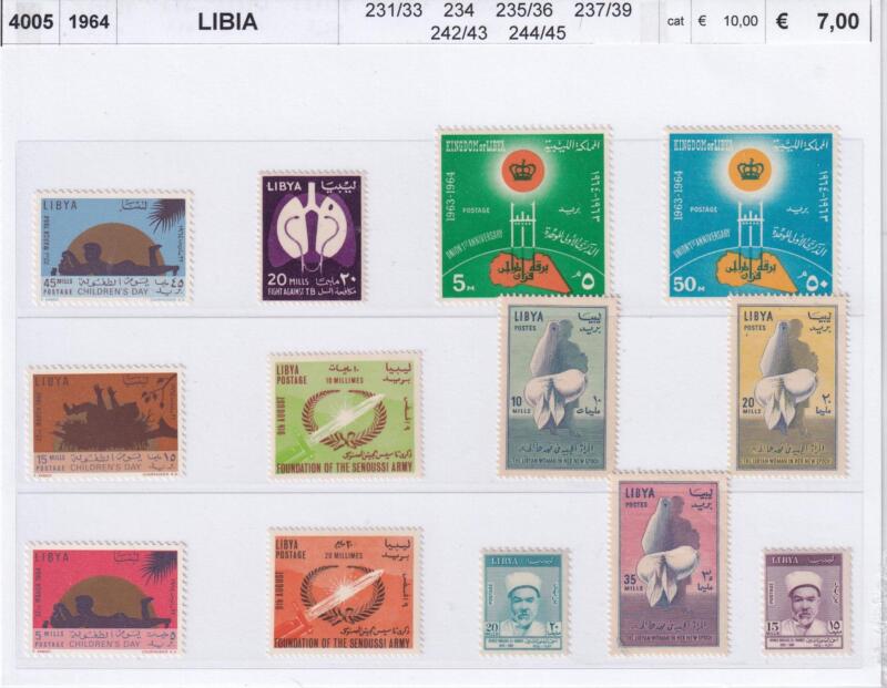 Francobolli Libia - Anno 1964