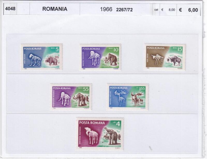 Francobolli Romania - Anno 1966 Fauna
