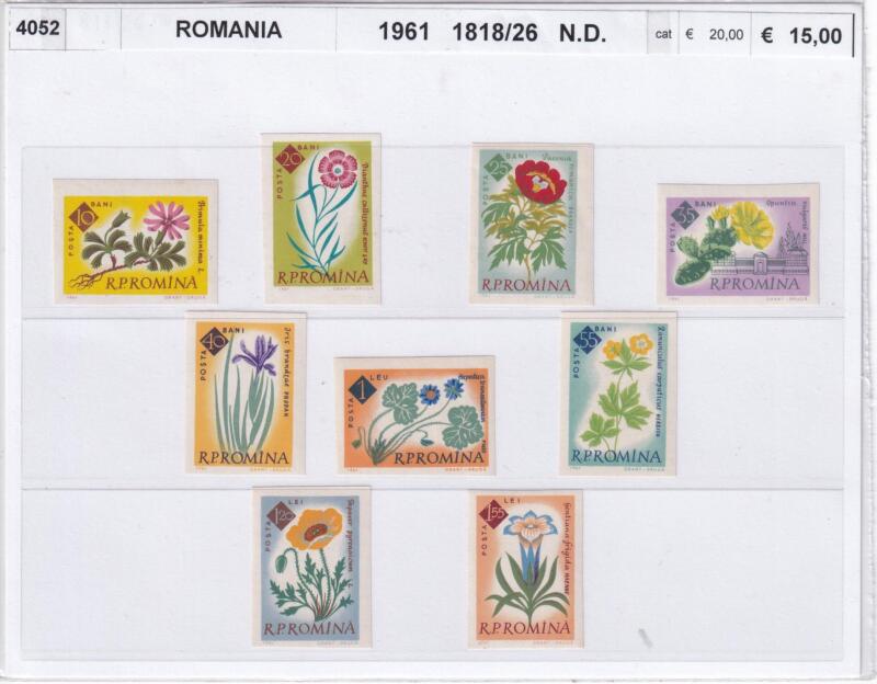 Francobolli Romania - Anno 1961 Flora