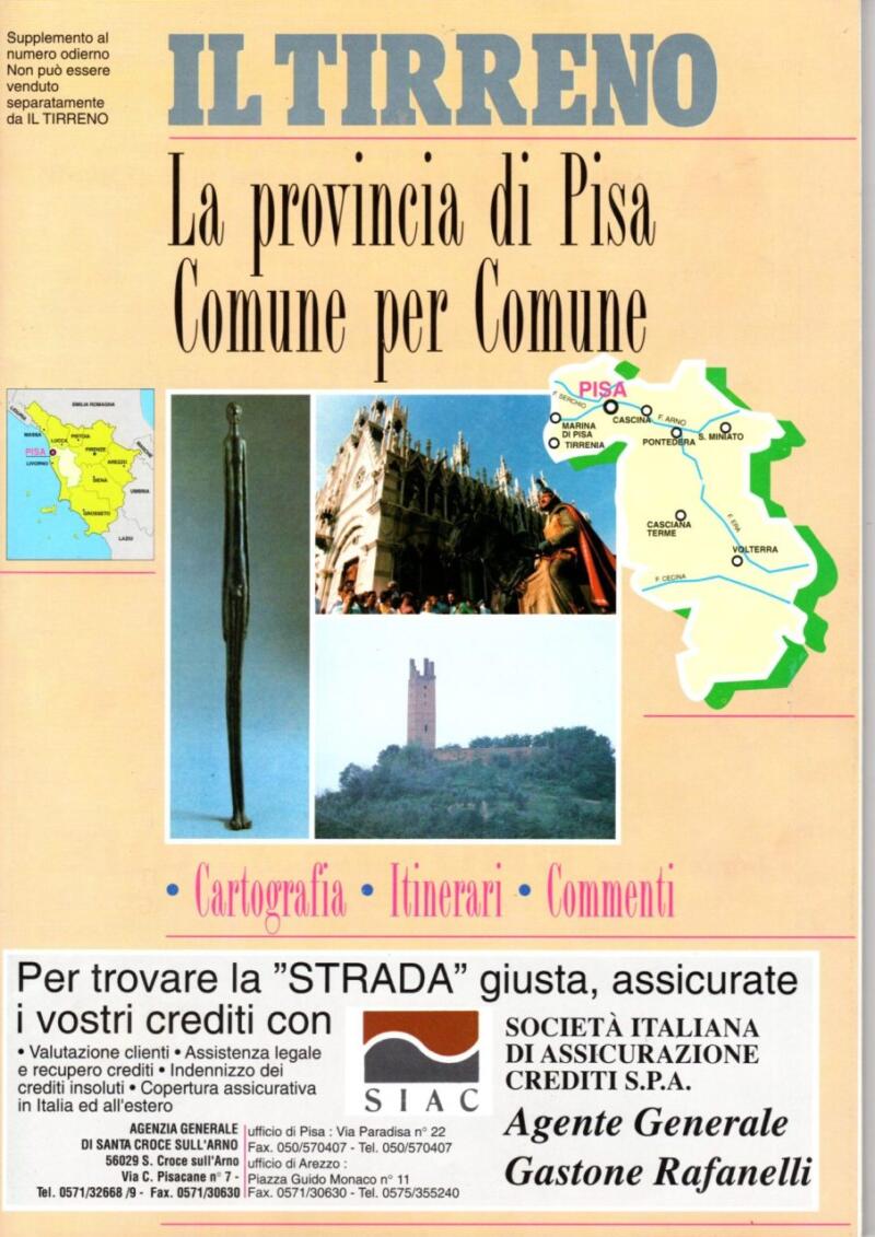 Supplemento al IL TIRRENO - La Provincia di Pisa Comune per Comune