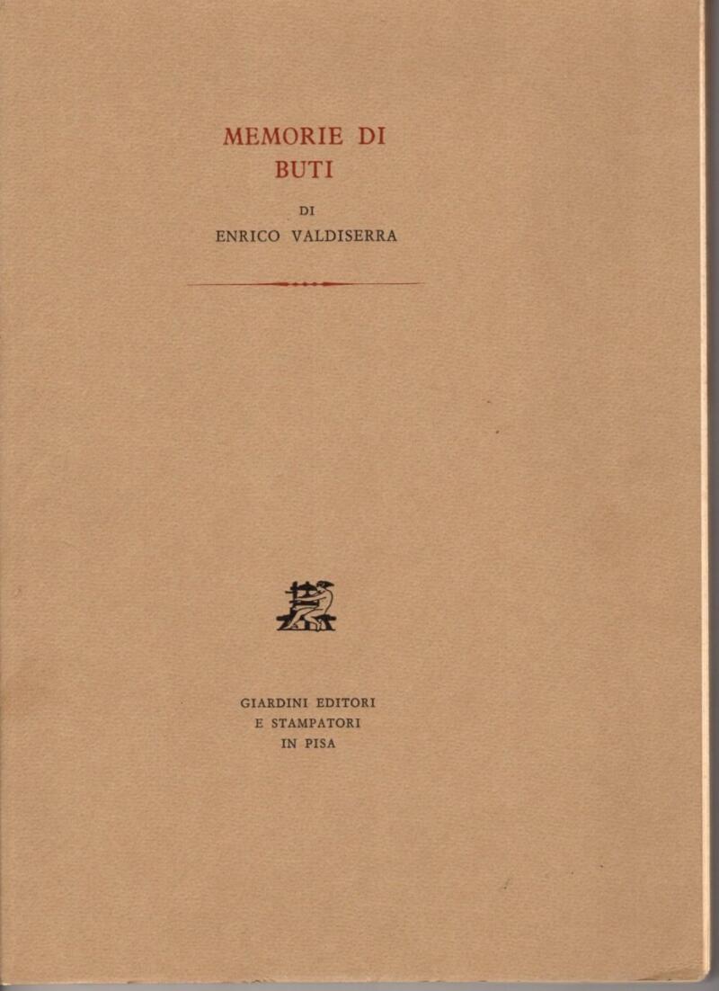 Valdiserra E. , Memorie di Buti, 1976