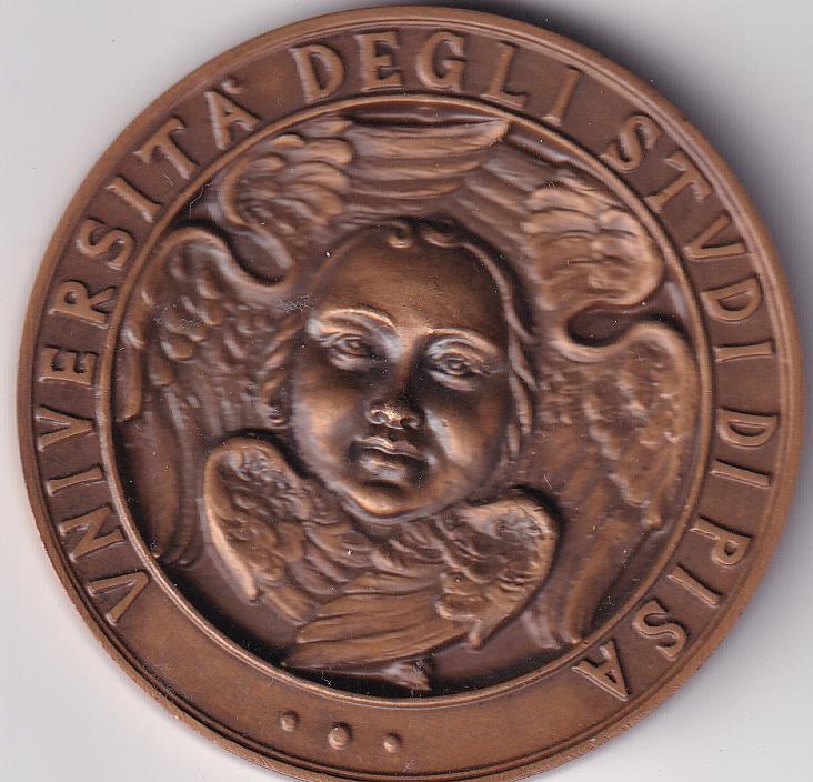 Medaglia Università di Pisa Antonio Pacinotti 1859/1959 La dinamo a corrente continua - Diam. 60 bronzo Opus Cenni