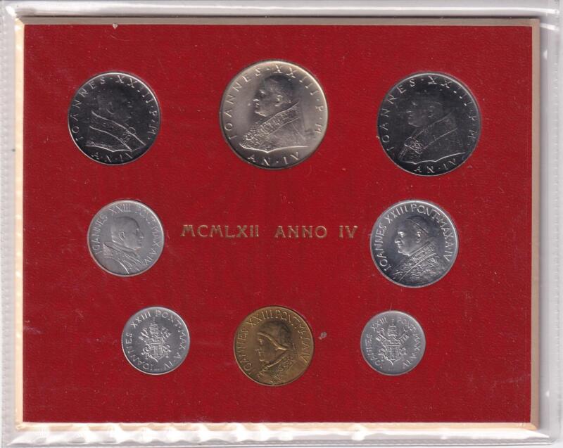 Monete Vaticano 1962 Serie divisionale fior di conio Anno IV