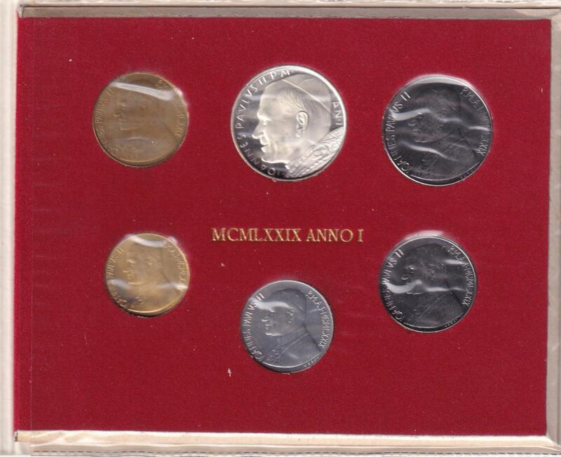 Monete Vaticano 1979 Serie divisionale fior di conio Anno I