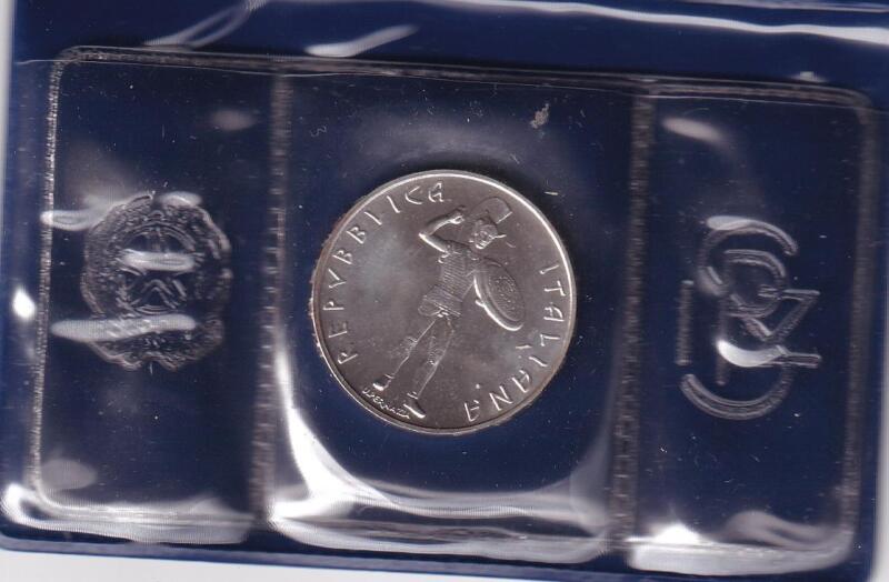 Moneta commemorativa Italia Repubblica Lire 500 Anno degli Etruschi Anno 1985 FDC