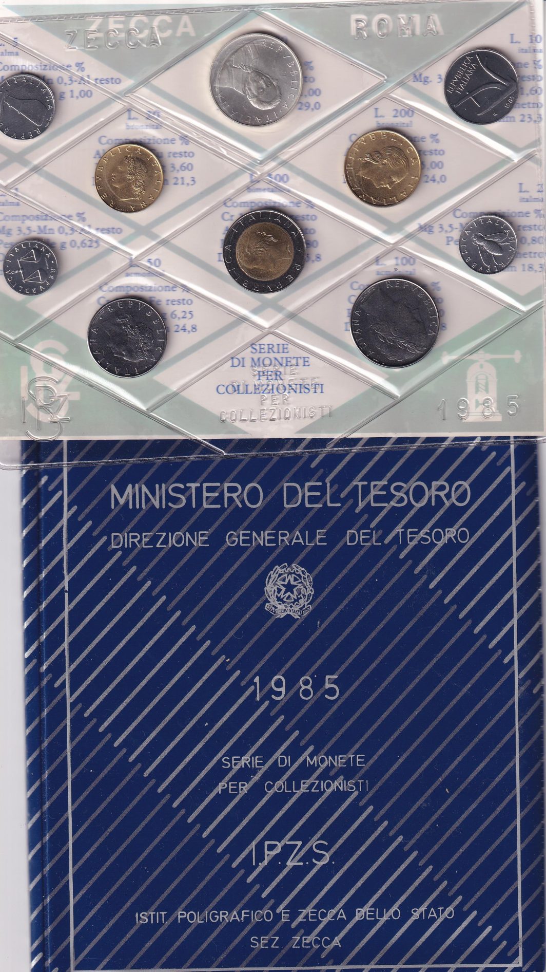 Monete Italia – Serie divisionale fior di conio – Anno 1985 Manzoni