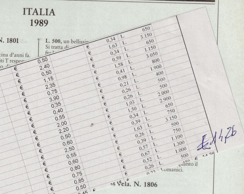 Francobolli 1989 annata completa 33 francobolli montata su fogli Marini King Versione classica