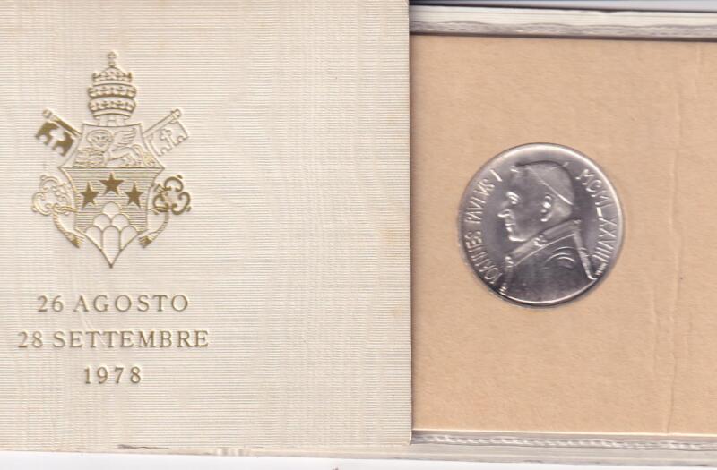 Moneta Vaticano 1978 Giovanni Paolo I fior di conio
