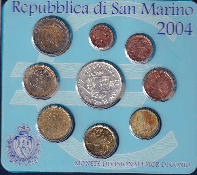 Monete San Marino – Serie divisionale fior di conio Anno 2004