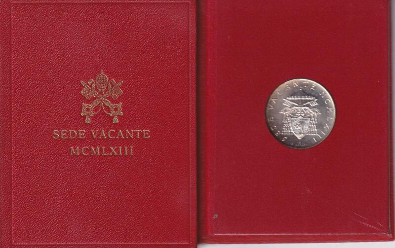 Moneta Vaticano 1963 Sede Vacante fior di conio
