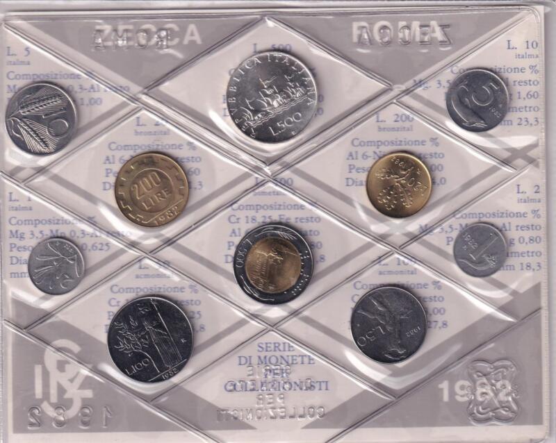 Monete Italia – Serie divisionale fior di conio Anno 1982