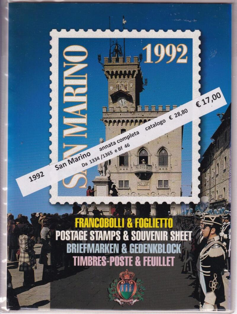 Folder San Marino Annata completa 1992