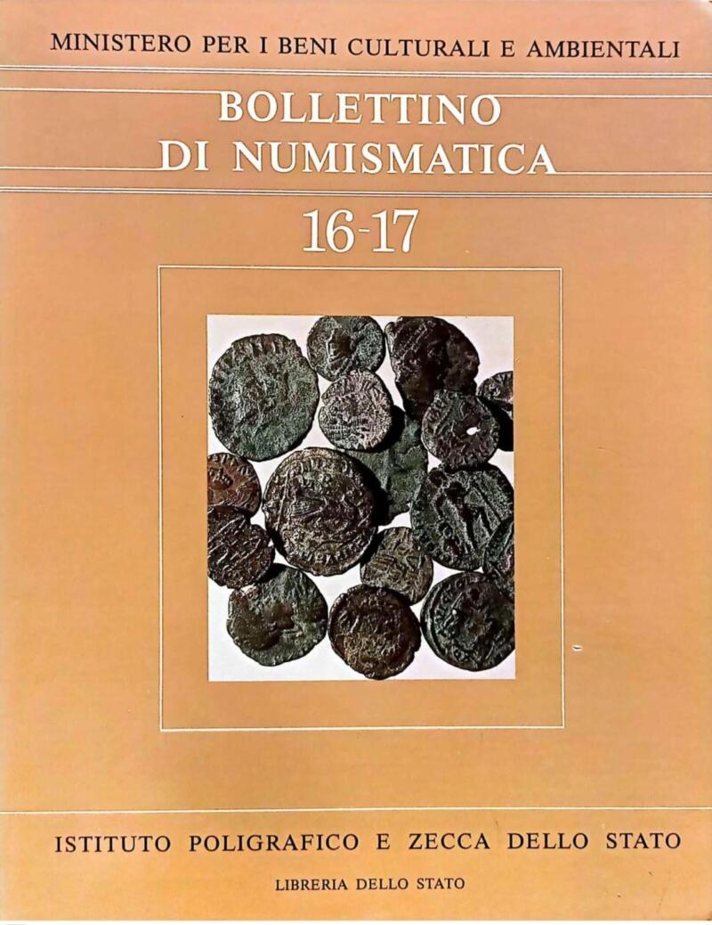 Bollettino di Numismatica n. 16-17, gennaio-dicembre 1991, Anno IX Serie I,1993
