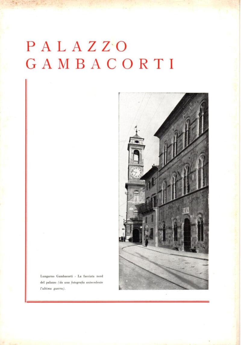 Palazzo Gambacorti, Supplemento alla Rassegna del Comune di Pisa
