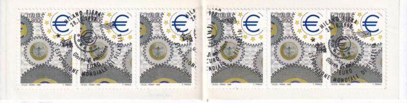 Libretto Italia Anno 1998 Giornata dell'Europa a Italia 98 (Lb n. 18) con Annullo speciale