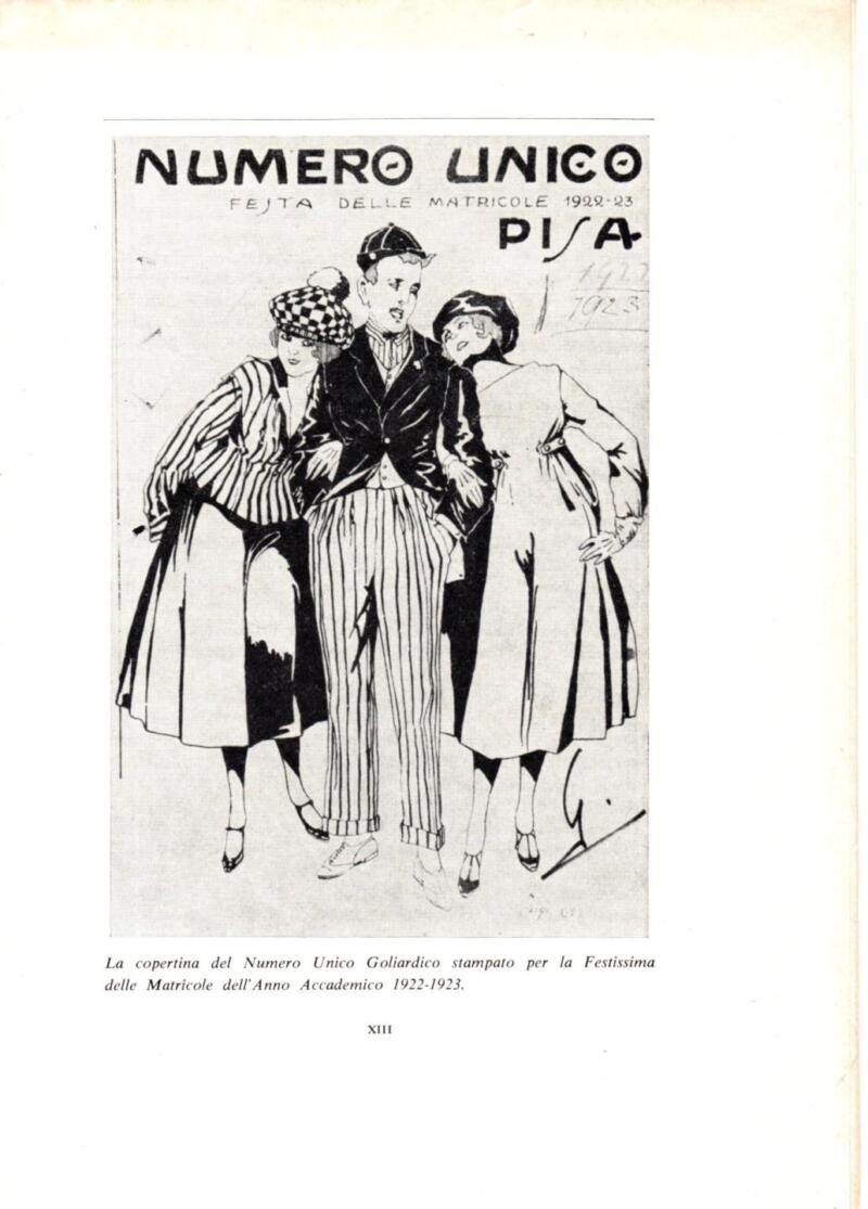 Numero Unico Pisa, Anno Accademico 1922-1923