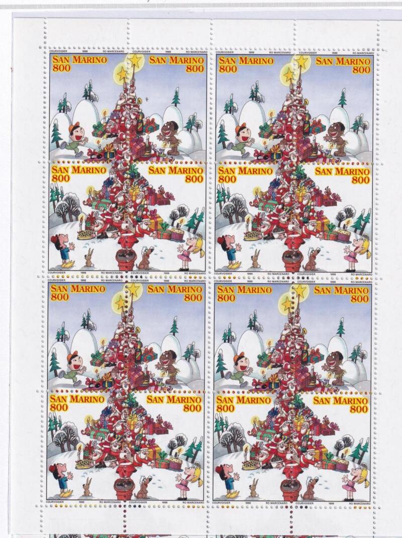 Minifoglio San Marino Anno 1998 Natale (1649-1672)