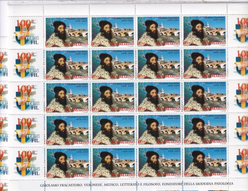 Minifoglio San Marino Anno 2003 Centesima edizione di 'VERONAFIL' (cat. n. 1933)